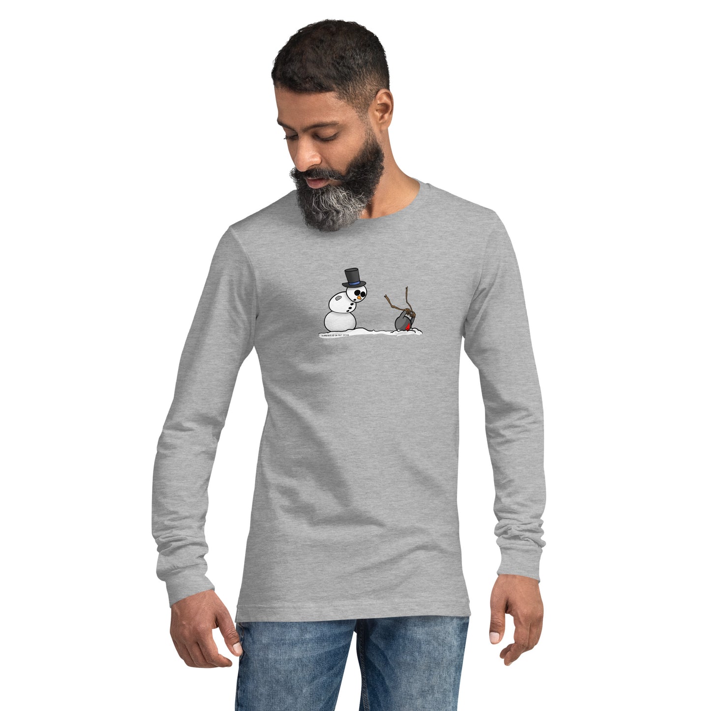 The snowman kettlebell PR gone wrong Unisex Long Sleeve Tee