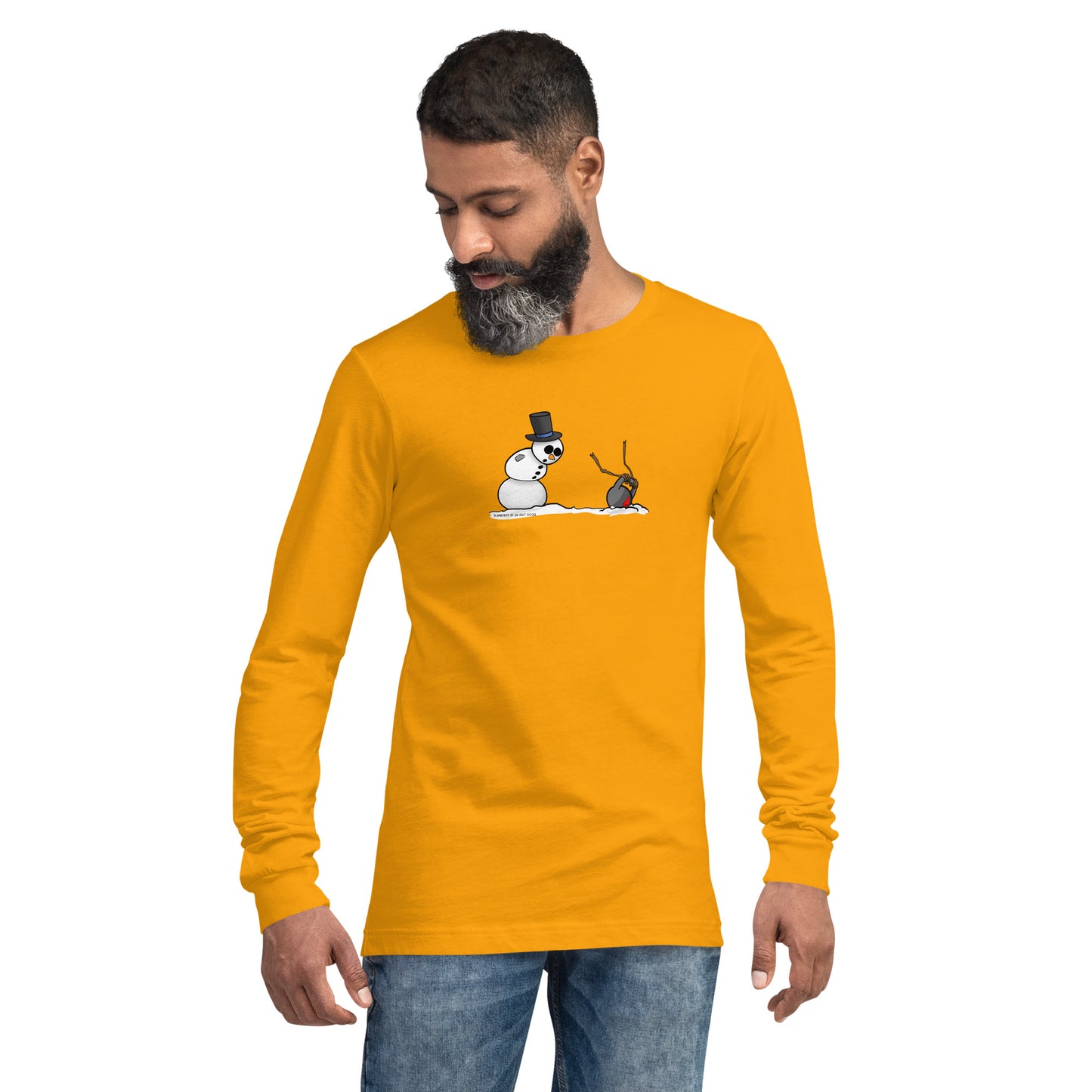 The snowman kettlebell PR gone wrong Unisex Long Sleeve Tee