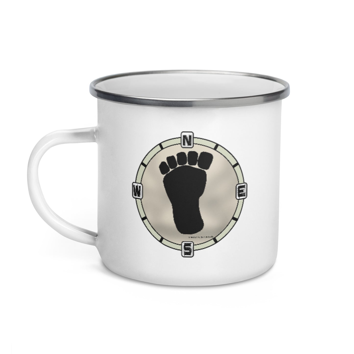 Squatch Compass Enamel Mug