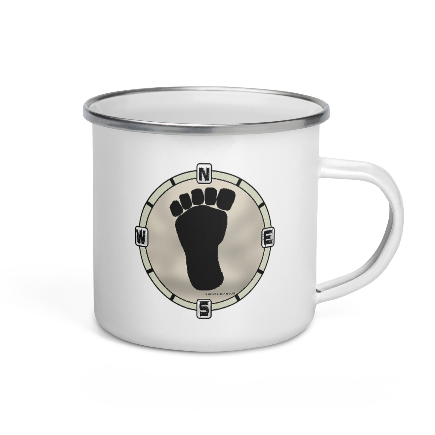 Squatch Compass Enamel Mug