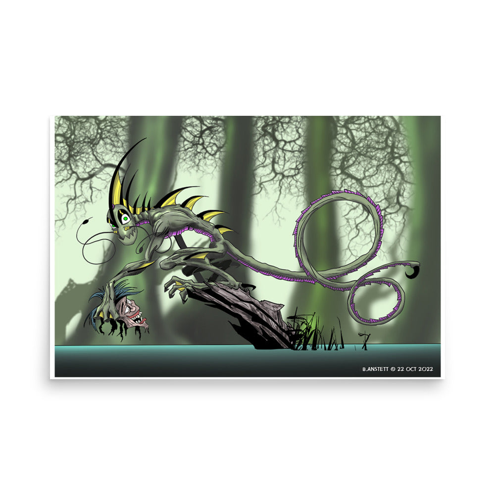 Swamp Monster Stumpf Poster 24" x 36"