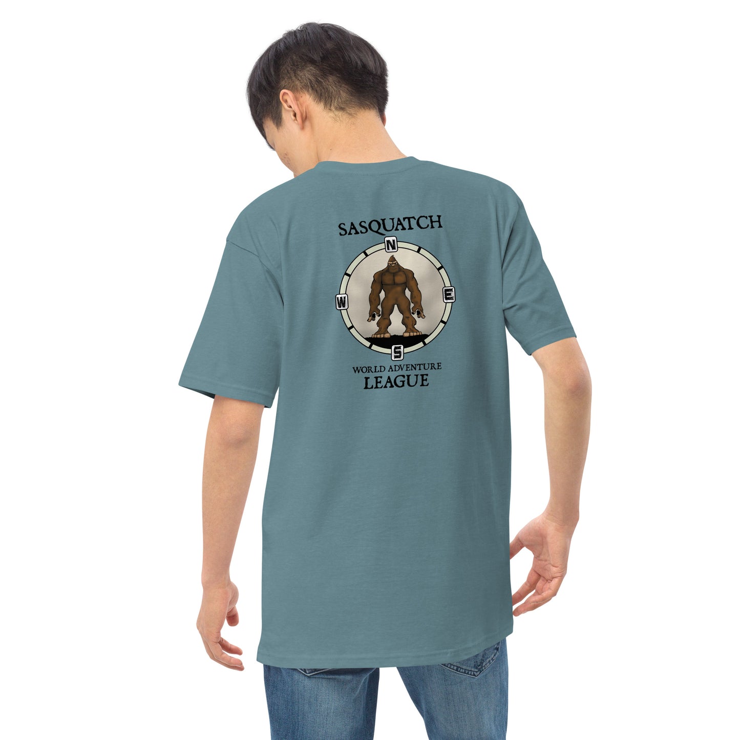 Foot Print Compass Men’s premium heavyweight tee 3 colors available!