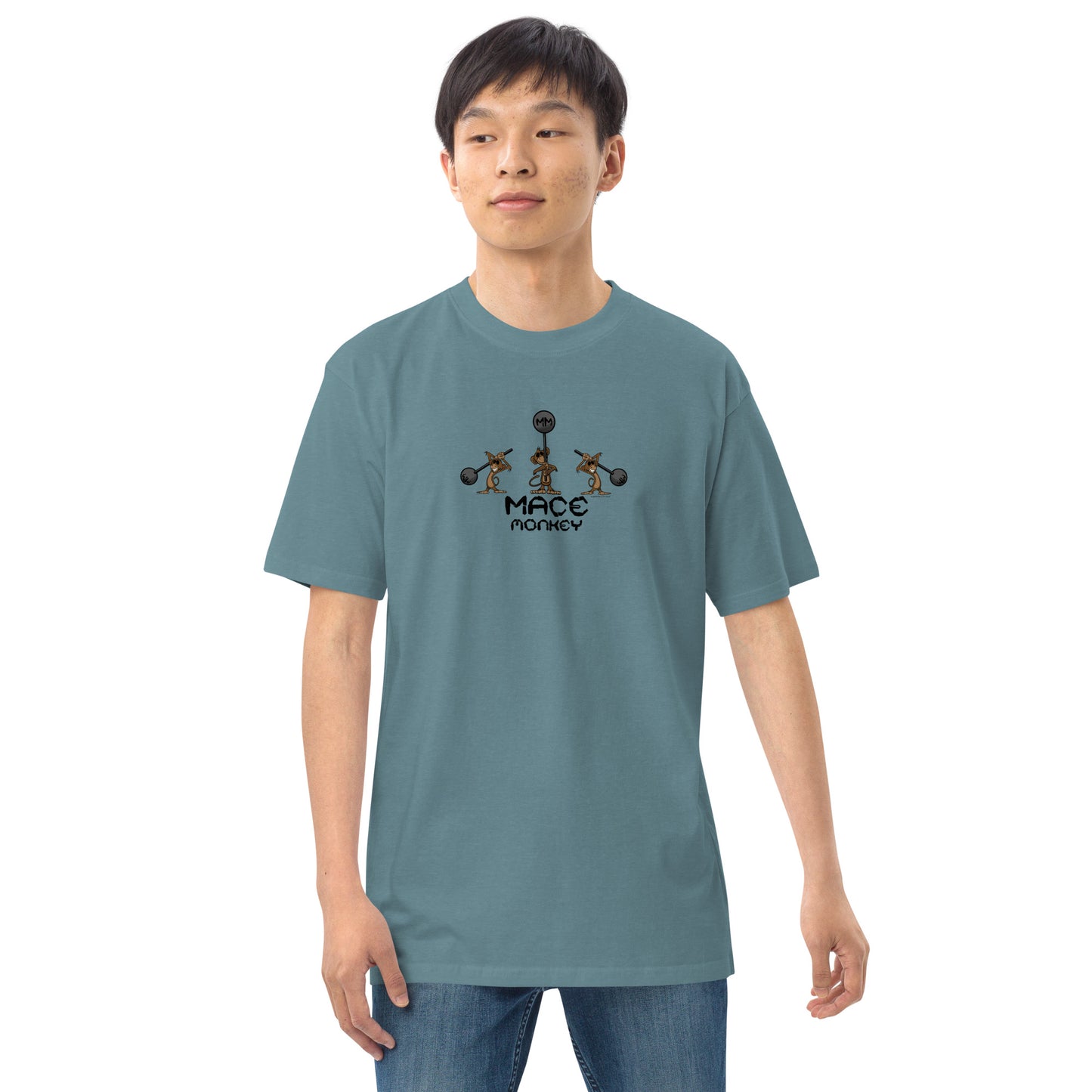 Mace Monkey Men’s premium heavyweight tee