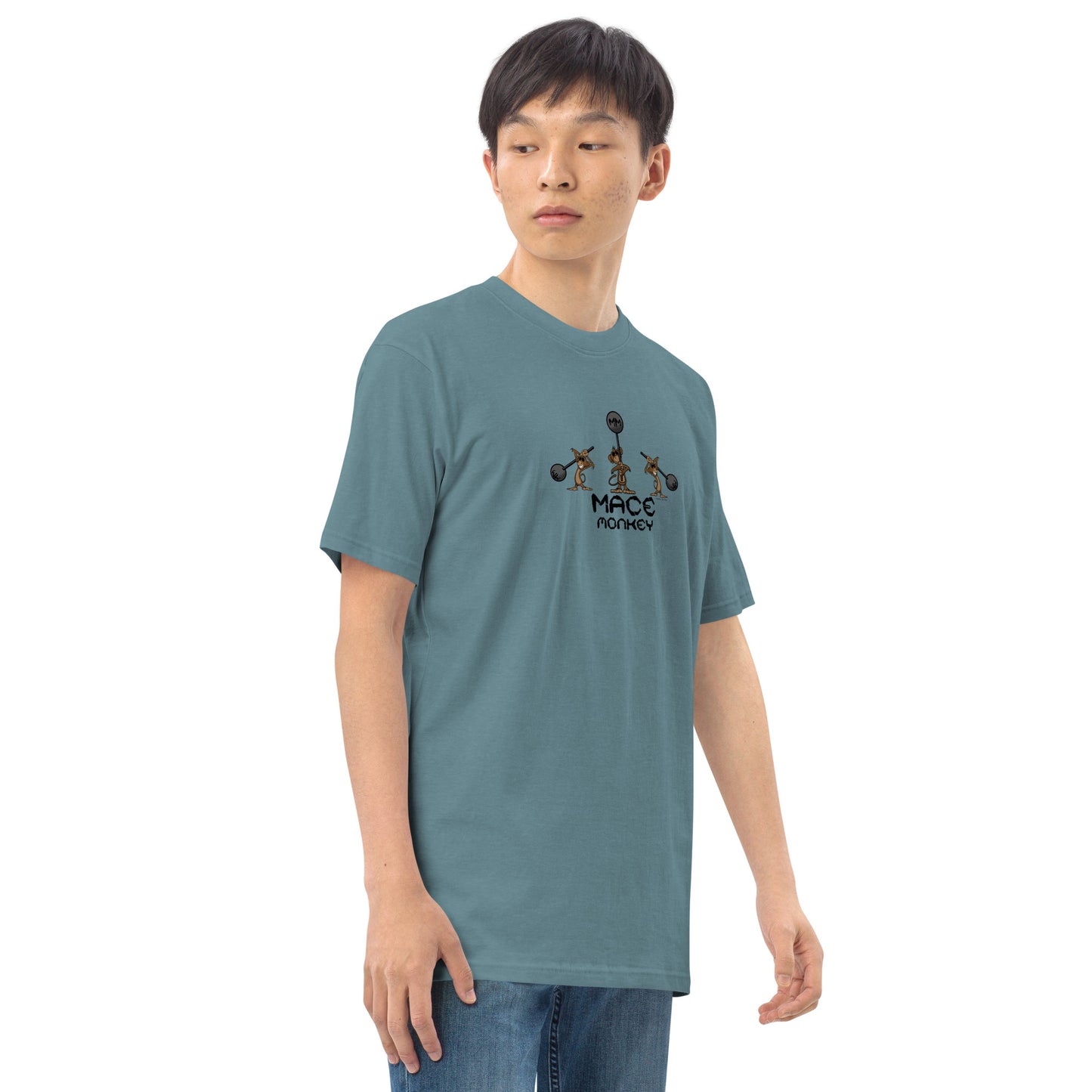 Mace Monkey Men’s premium heavyweight tee