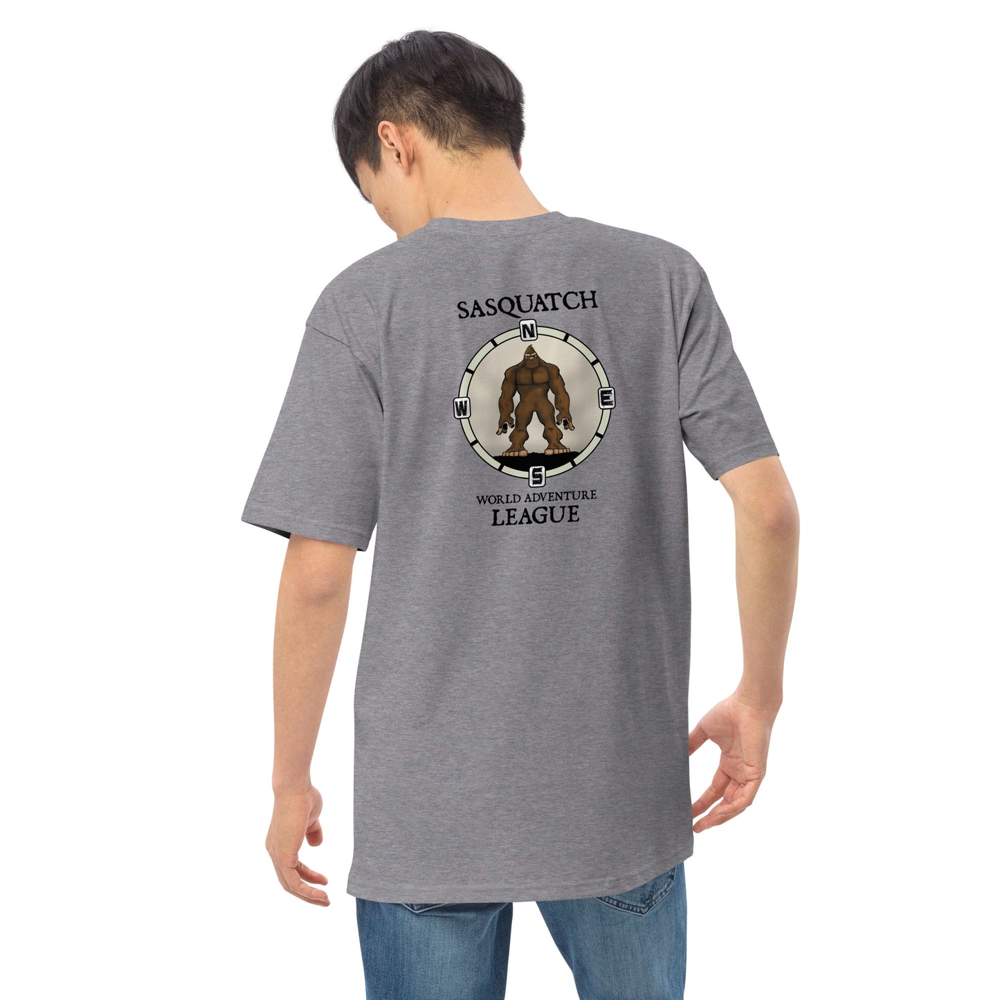 Foot Print Compass Men’s premium heavyweight tee 3 colors available!