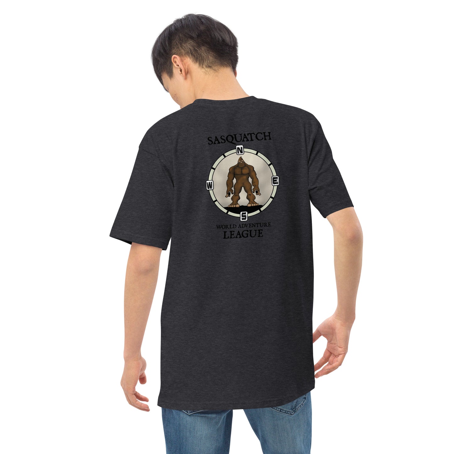 Foot Print Compass Men’s premium heavyweight tee 3 colors available!