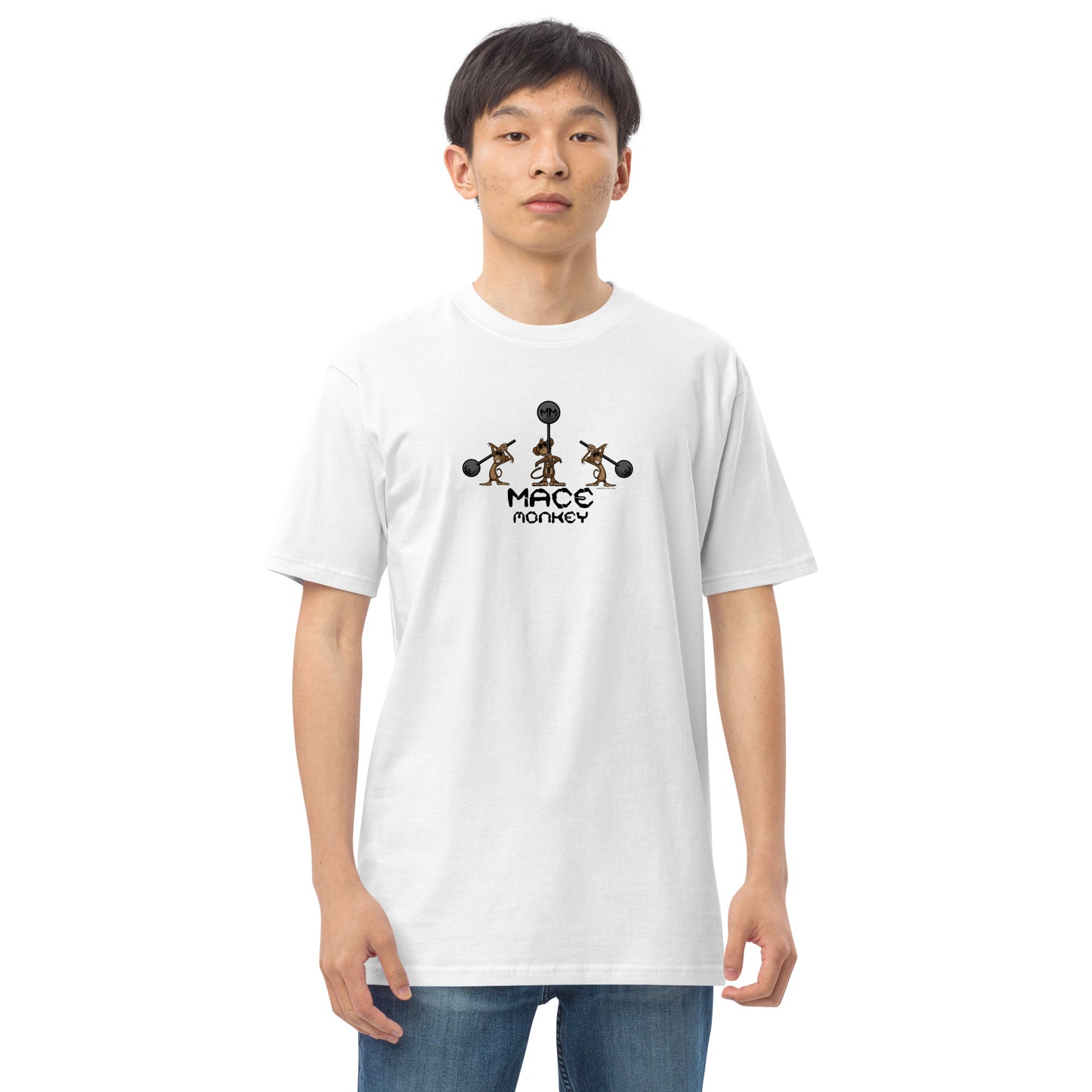 Mace Monkey Men’s premium heavyweight tee