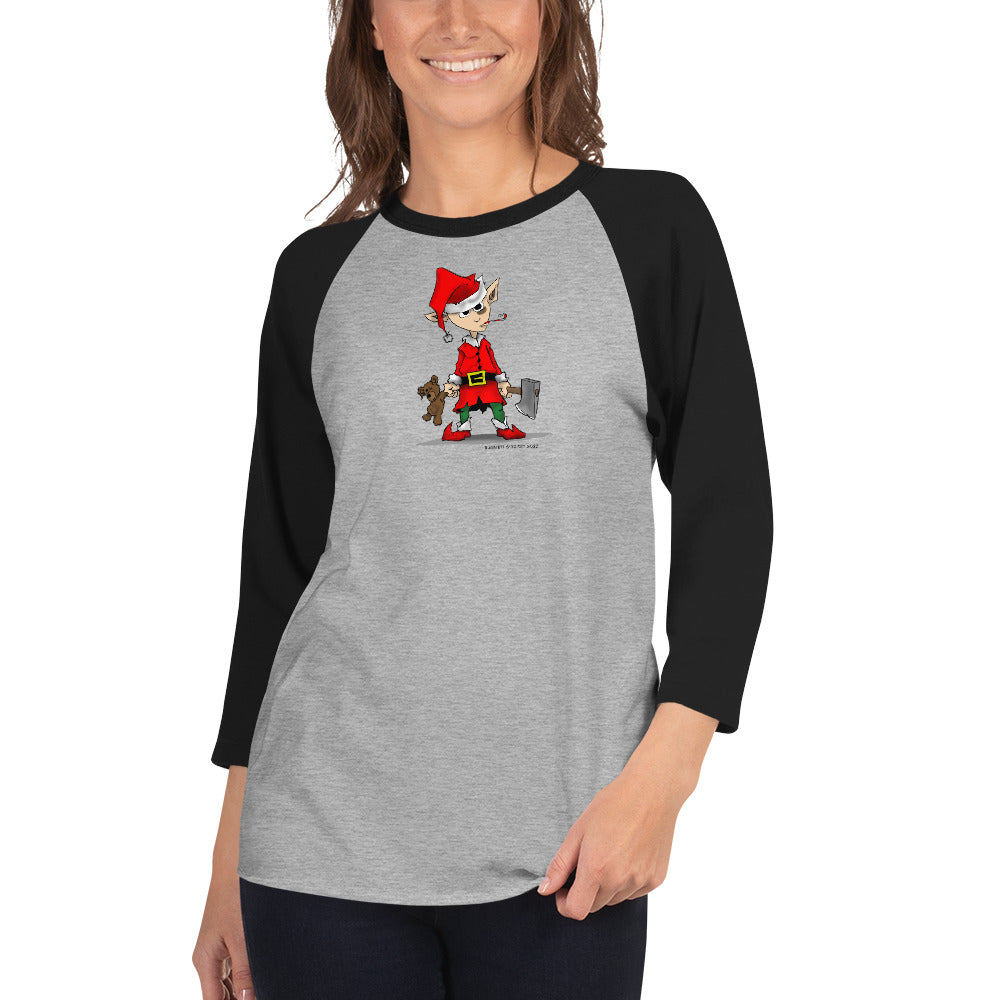 Surviving the Holidays 3/4 sleeve raglan shirt