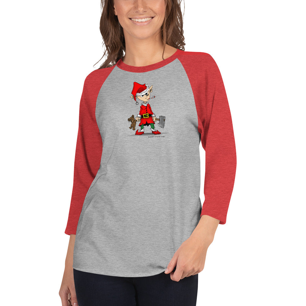 Surviving the Holidays 3/4 sleeve raglan shirt