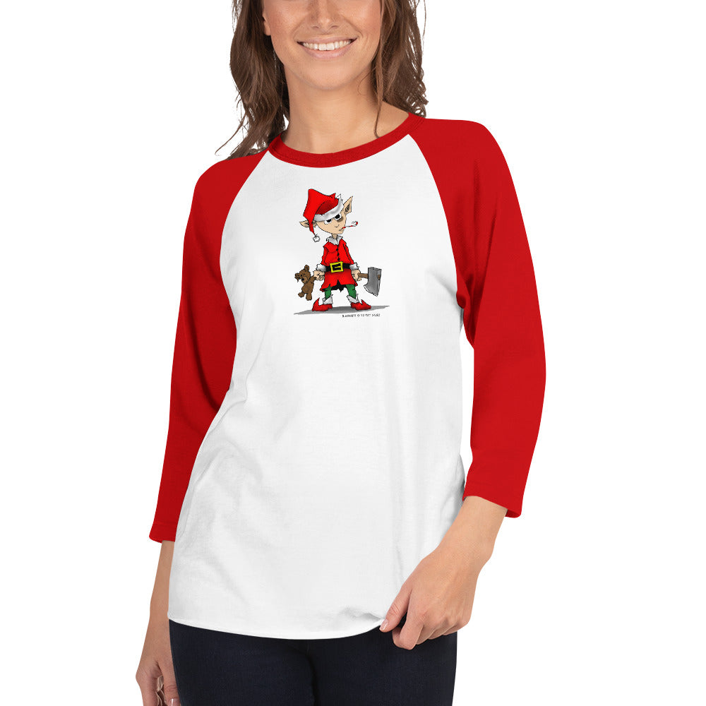 Surviving the Holidays 3/4 sleeve raglan shirt