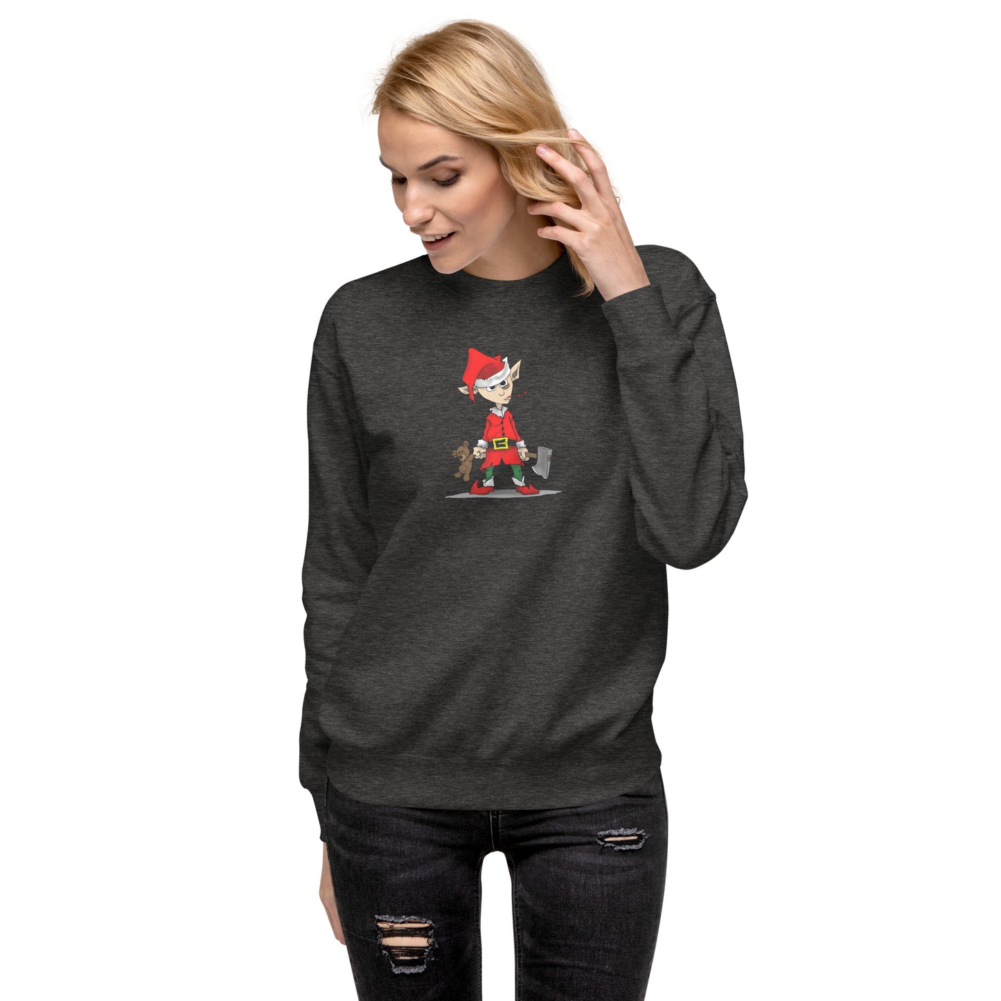 Elf Loving the Holidays ! Unisex Premium Sweatshirt