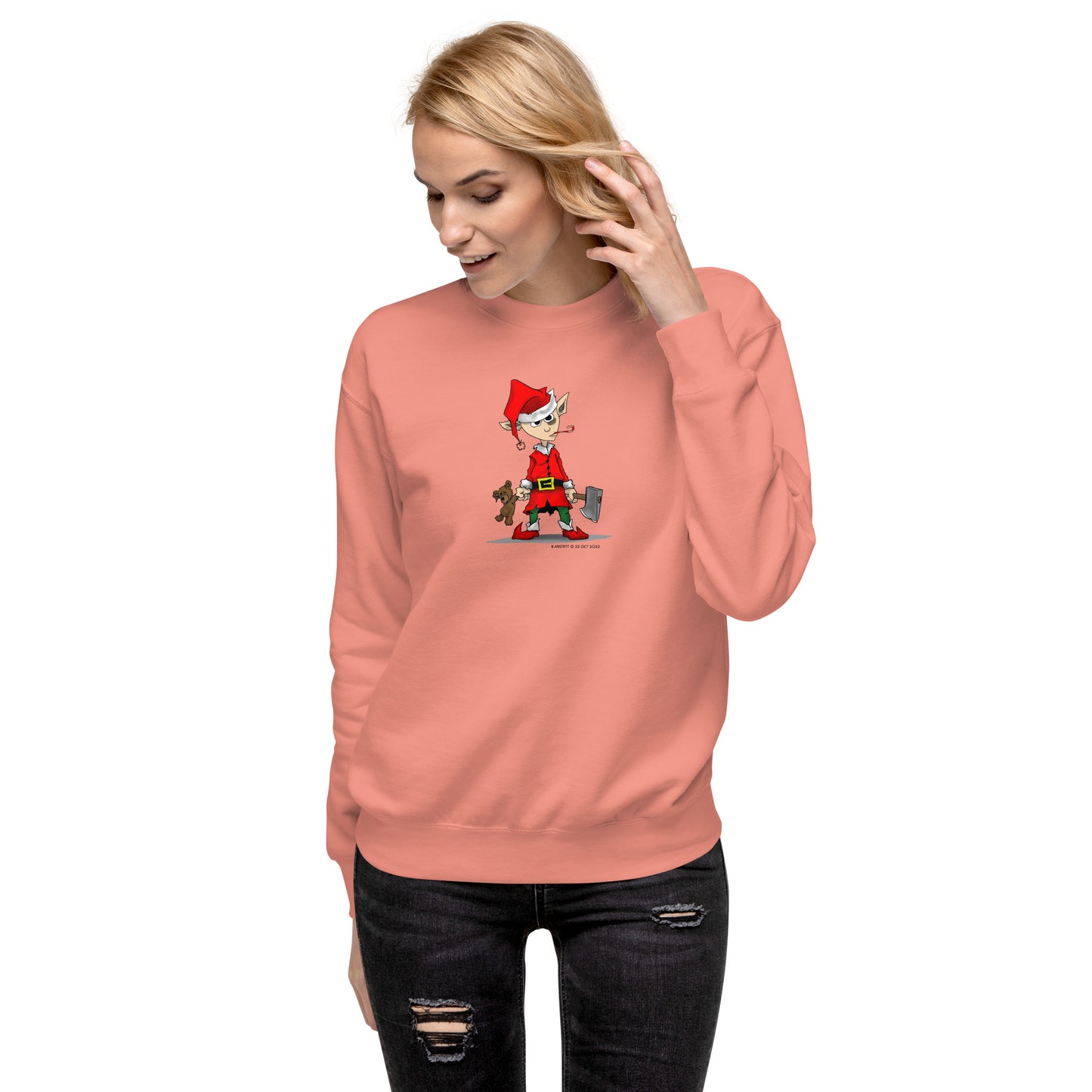 Elf Loving the Holidays ! Unisex Premium Sweatshirt