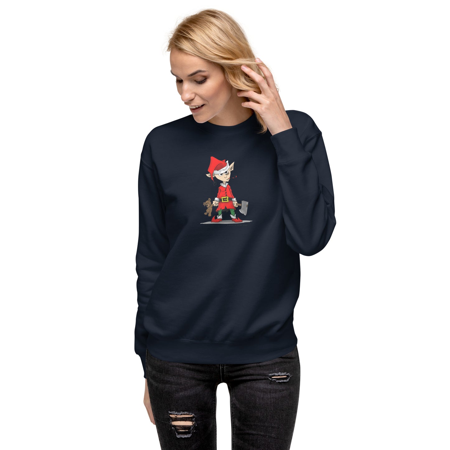 Elf Loving the Holidays ! Unisex Premium Sweatshirt