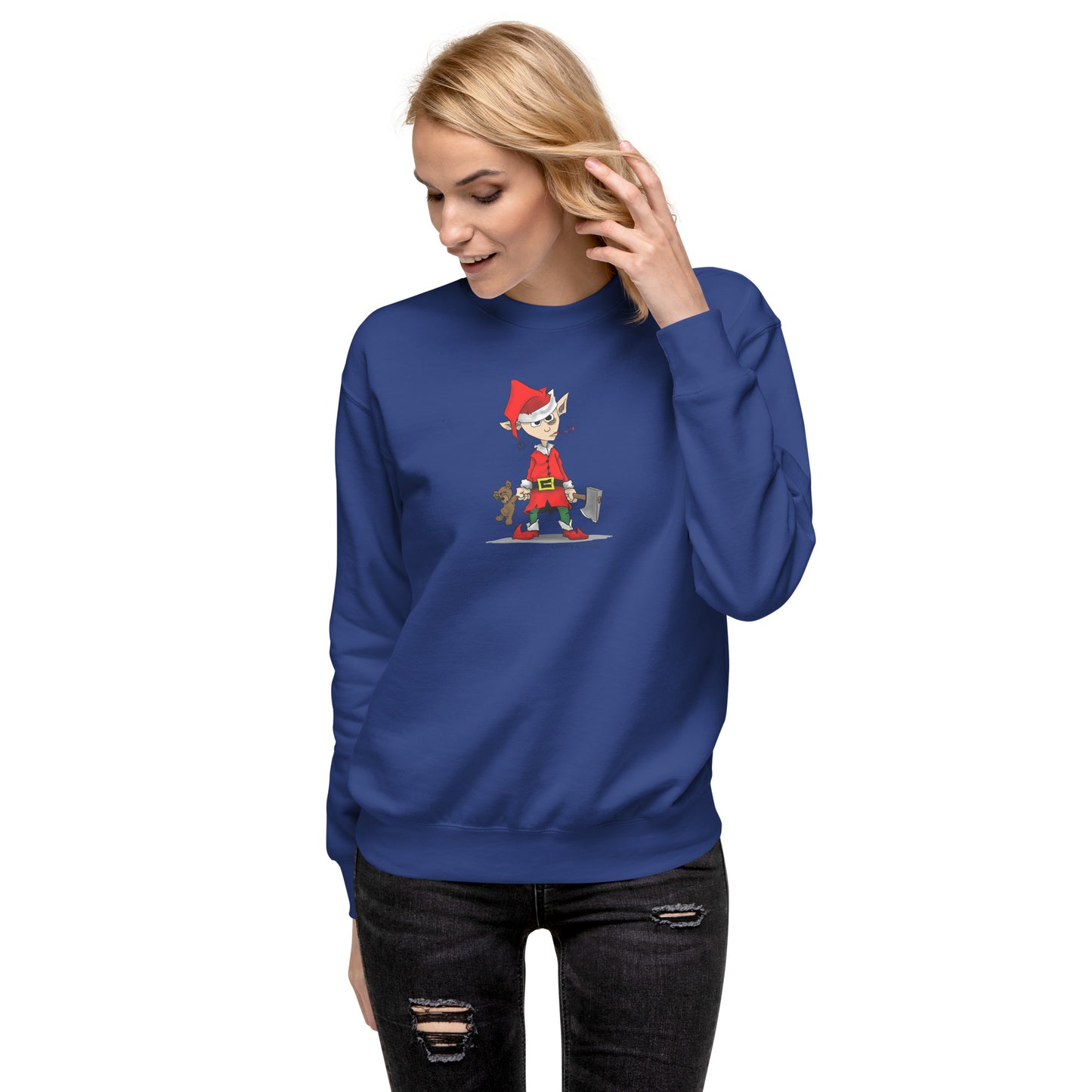 Elf Loving the Holidays ! Unisex Premium Sweatshirt