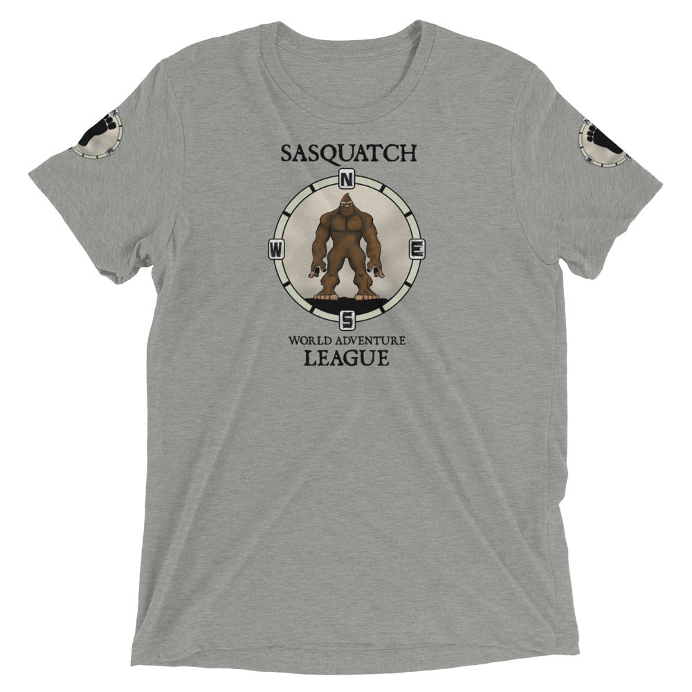 Sasquatch World Adventure League Dual Patch Short sleeve t-shirt 4 colors available!