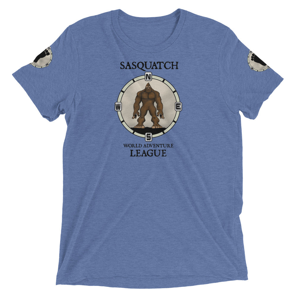 Sasquatch World Adventure League Dual Patch Short sleeve t-shirt 4 colors available!