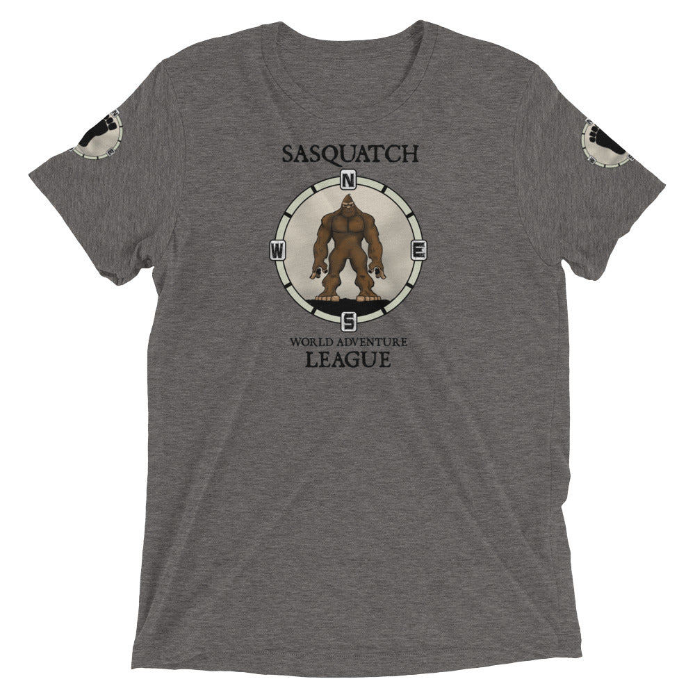 Sasquatch World Adventure League Dual Patch Short sleeve t-shirt 4 colors available!