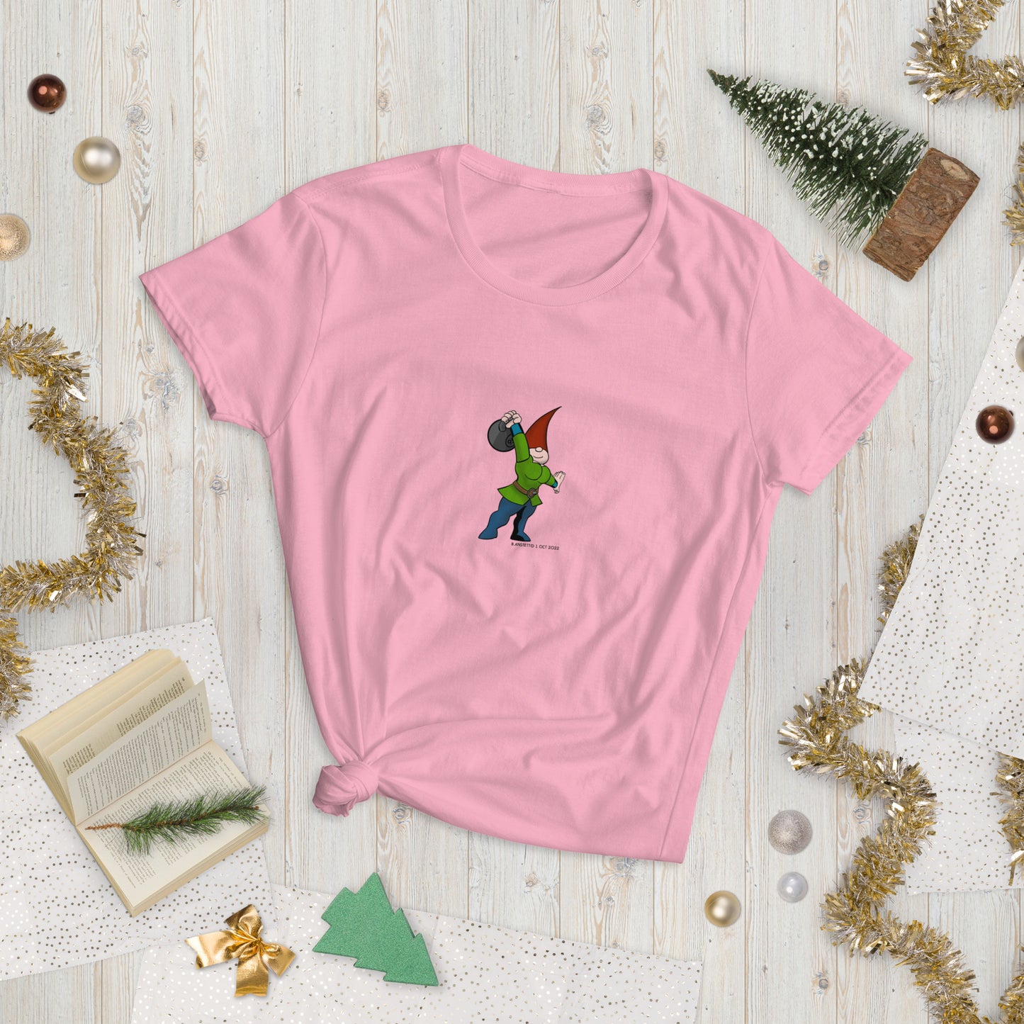 Lady Gnome Kettlebell Press Women's short sleeve t-shirt