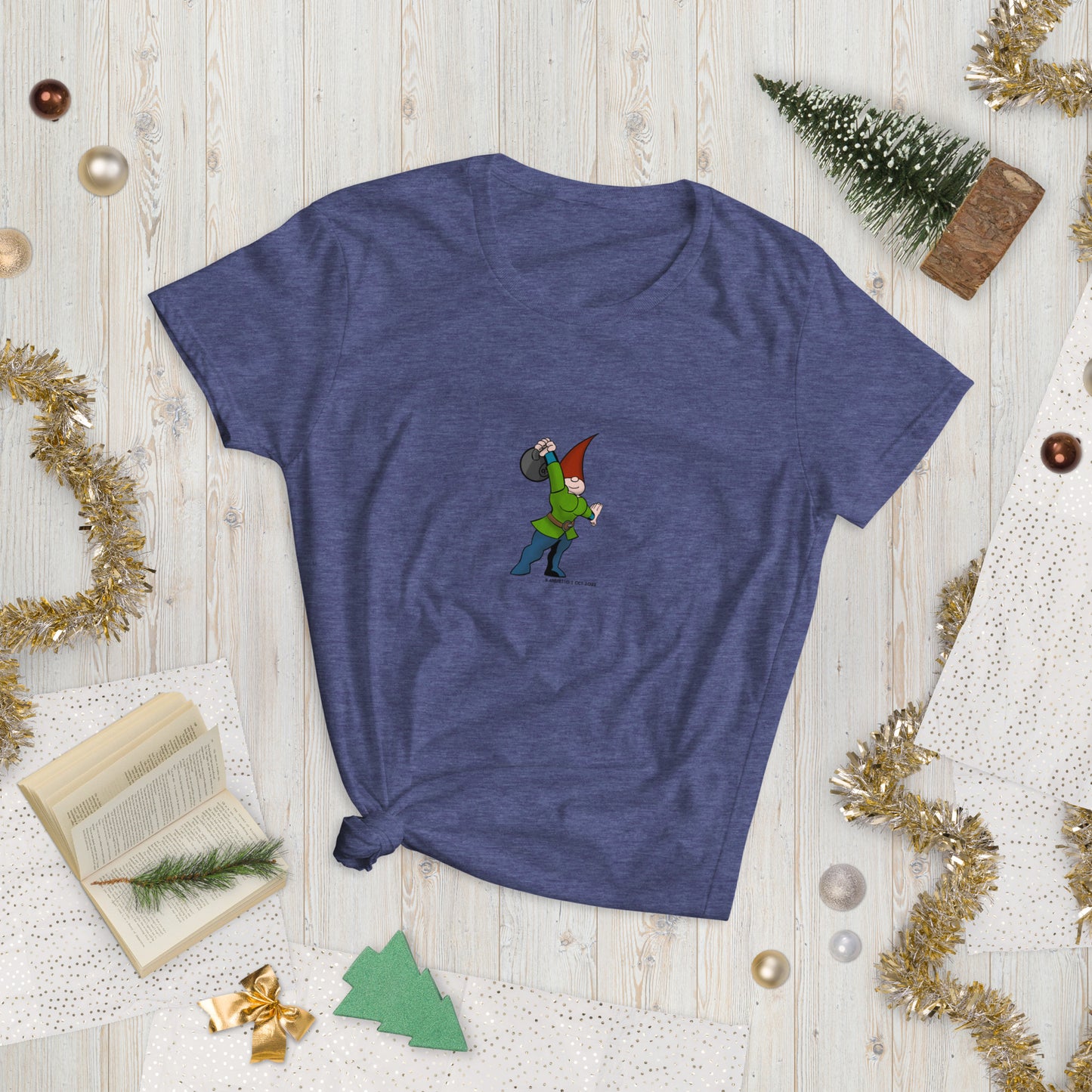 Lady Gnome Kettlebell Press Women's short sleeve t-shirt