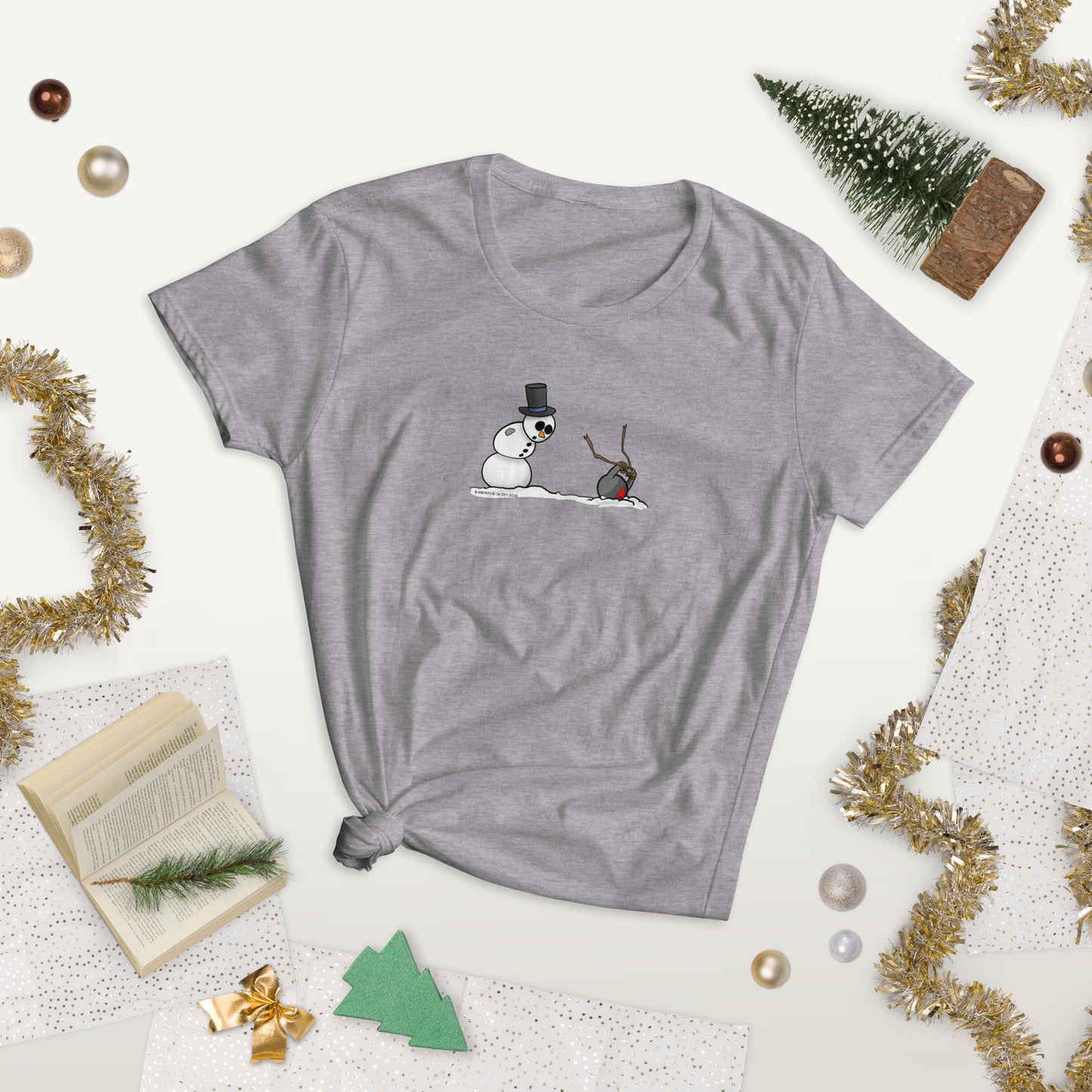 Snowman Kettlebell Mishap Women's short sleeve t-shirt