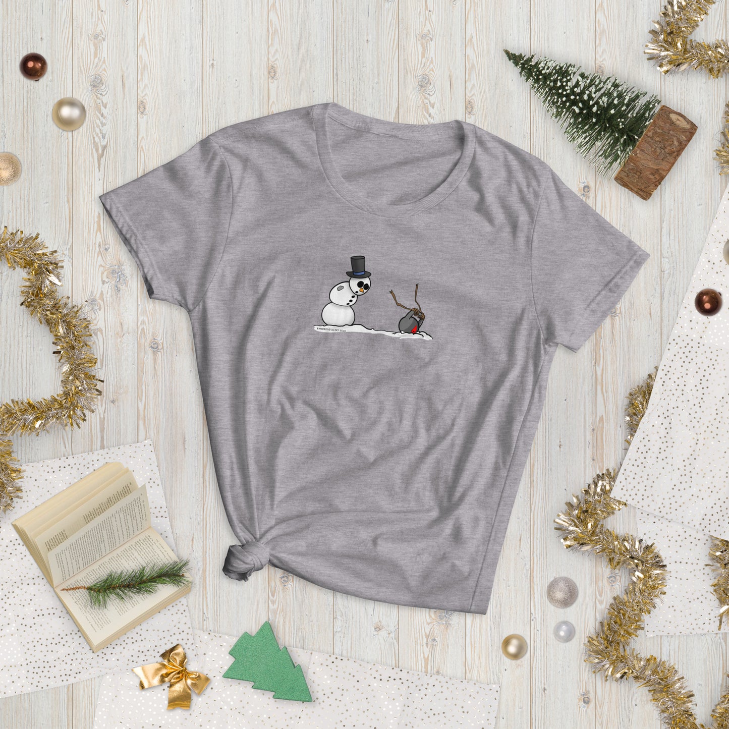 Snowman Kettlebell Mishap Women's short sleeve t-shirt