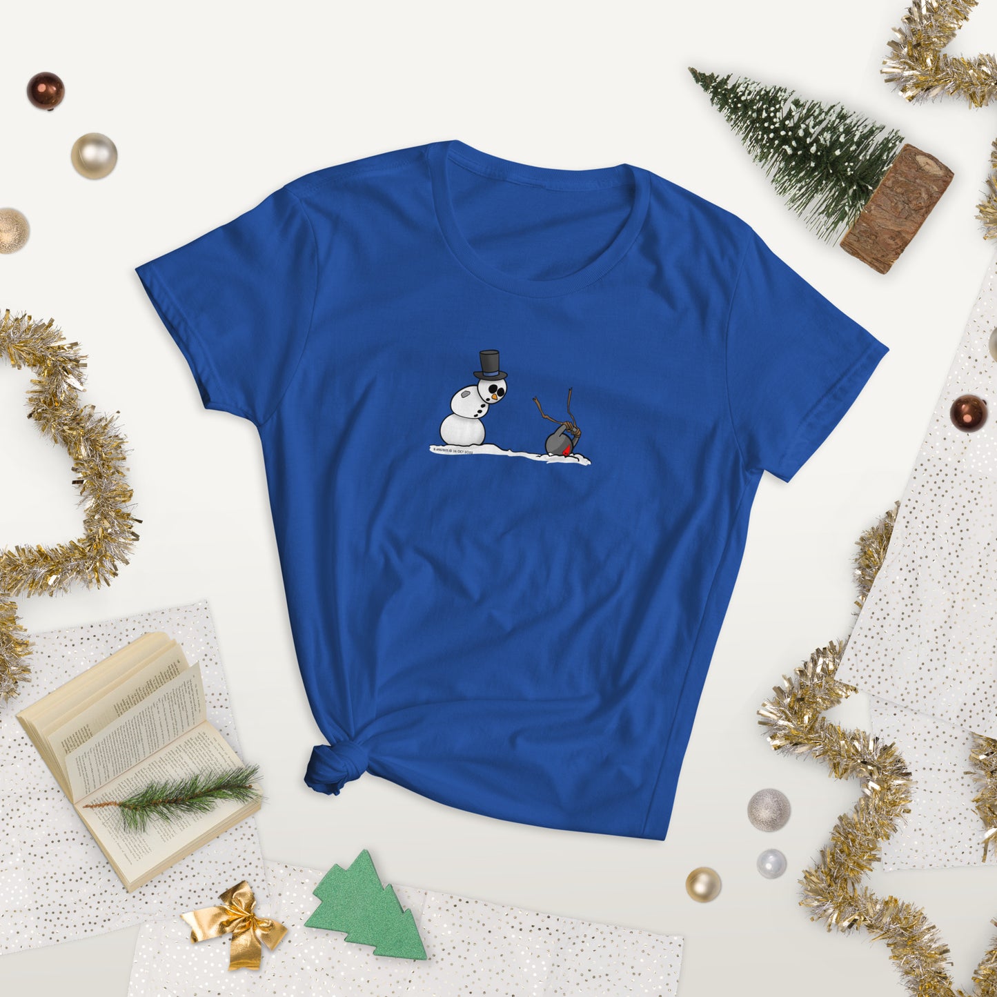 Snowman Kettlebell Mishap Women's short sleeve t-shirt