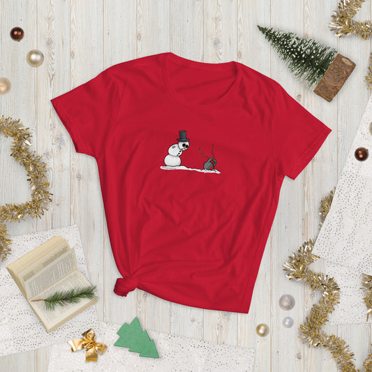 Snowman Kettlebell Mishap Women's short sleeve t-shirt