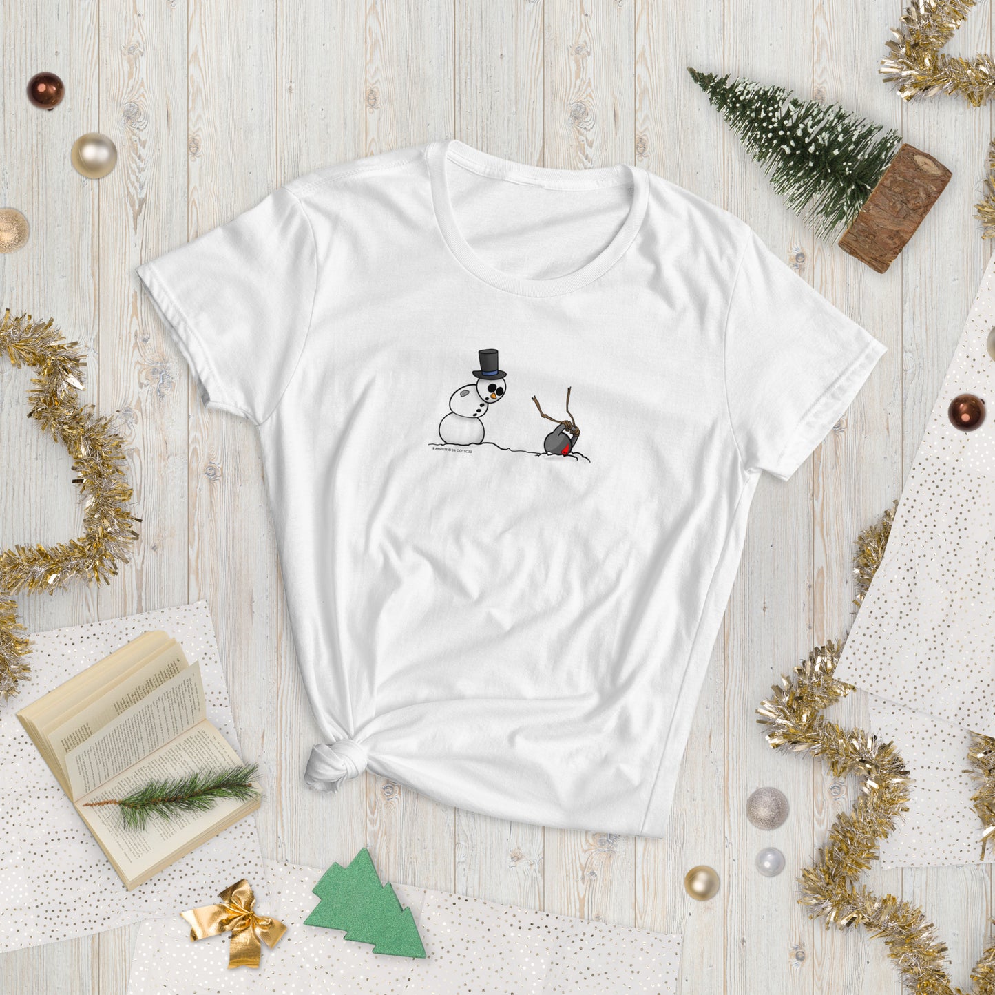 Snowman Kettlebell Mishap Women's short sleeve t-shirt